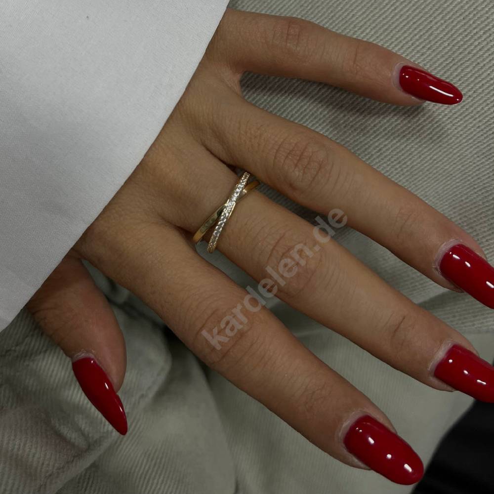 Kardelen 14K Gold Circle Zirkonia Ring Osterangebot