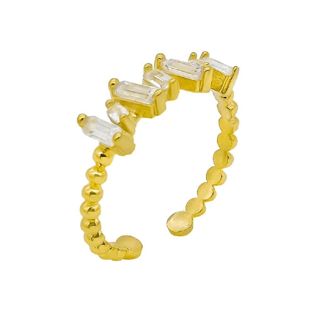 Kardelen BAGUETTE SHIFT RING - 925 SILBER Große Rabatte