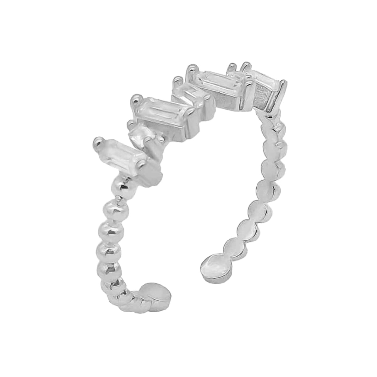 Kardelen BAGUETTE SHIFT RING - 925 SILBER Große Rabatte