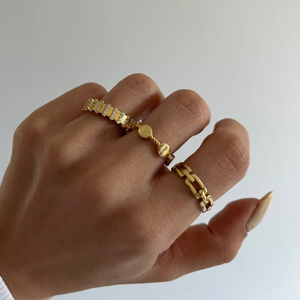 Kardelen Chain In Ring - 925 SILBER Saisonale Angebote