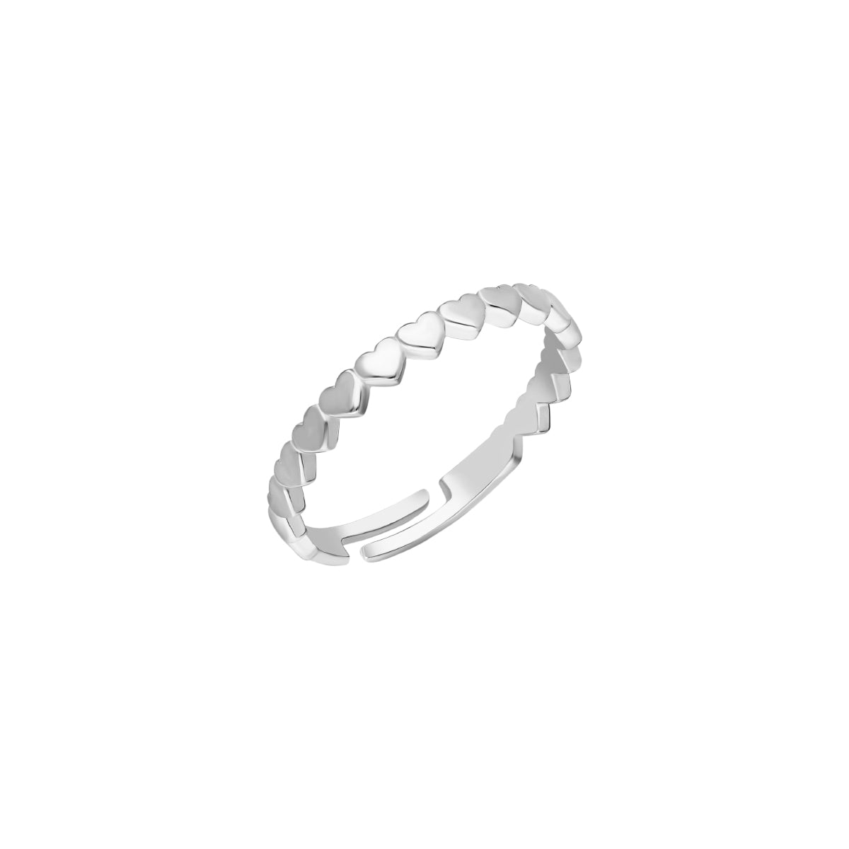 Kardelen Herz Line Ring - 925 SILBER Tägliche Deals