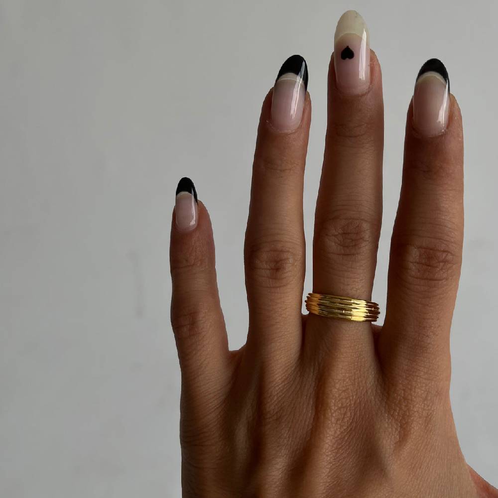 Kardelen Gestreifter Ring - 925 SILBER Neueste Stile