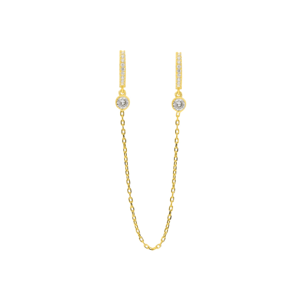 Kardelen Double Strang Ohrring - 925 SILBER Super Rabatt