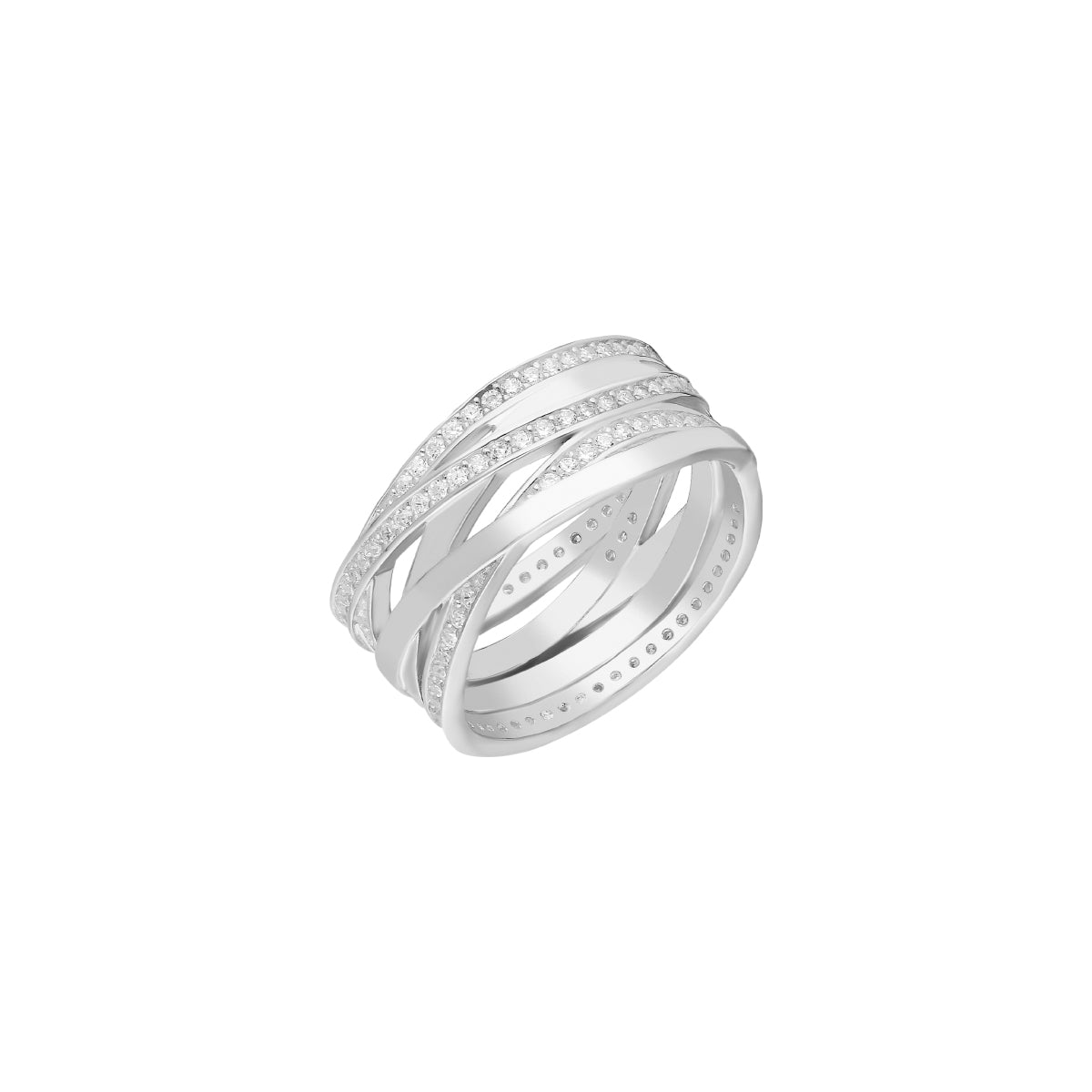 Kardelen Big Shaylee Zirkonia Ring - 925 SILBER 50% Rabatt mit kostenlosem Versand