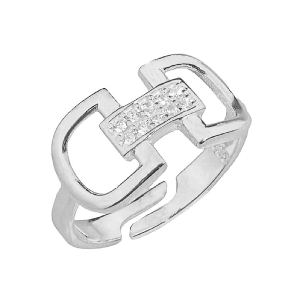 Kardelen Sperren Chain Ring - 925 SILBER Speichern exportieren