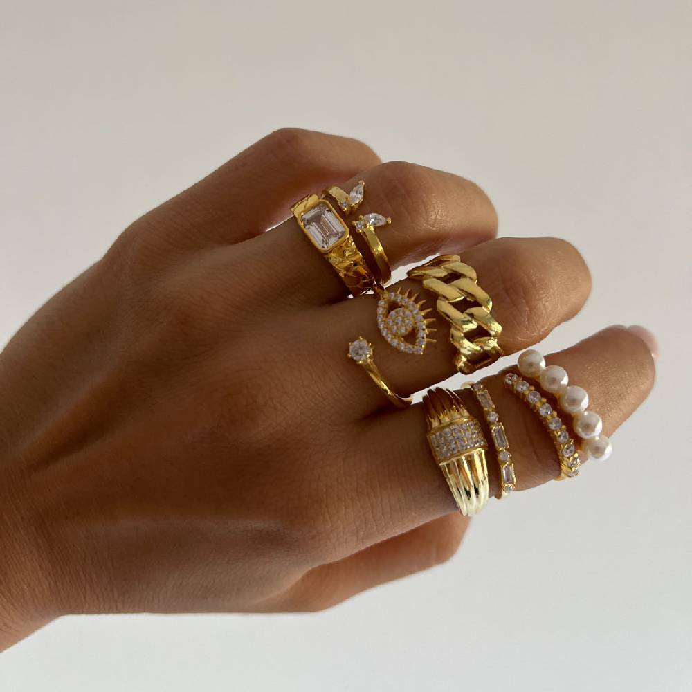 Kardelen Cuban Ring - 925 SILBER Angebote