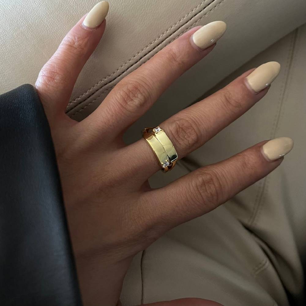 Kardelen Two Zirkonia Ring - 925 SILBER Schlussverkauf