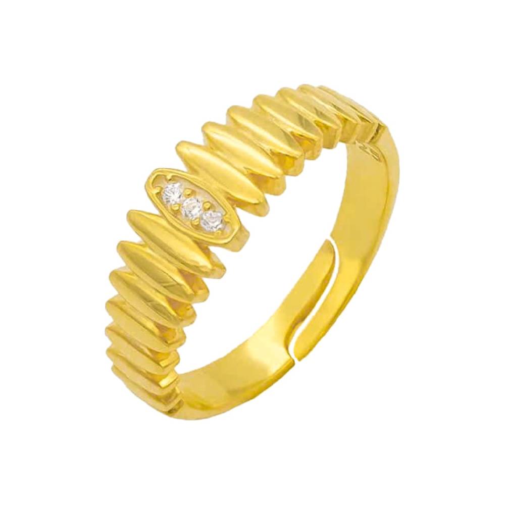 Kardelen Wave Design Zirkonia Ring - 925 SILBER Exklusivangebot