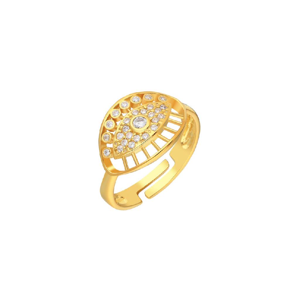 Kardelen Big Zirkonia Augen Ring - 925 SILBER Osterangebot