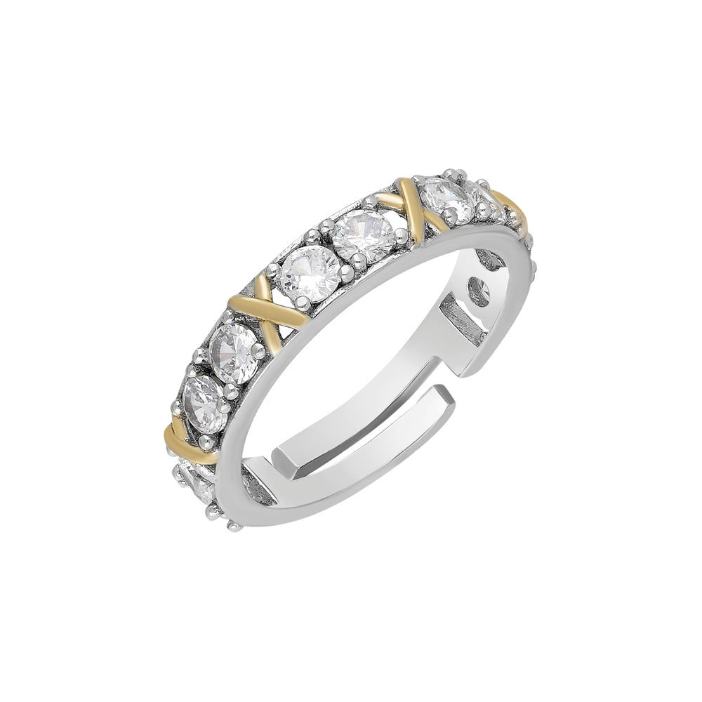 Kardelen LUXUS ZIRKONIA RING - 925 SILBER Vatertagsangebot