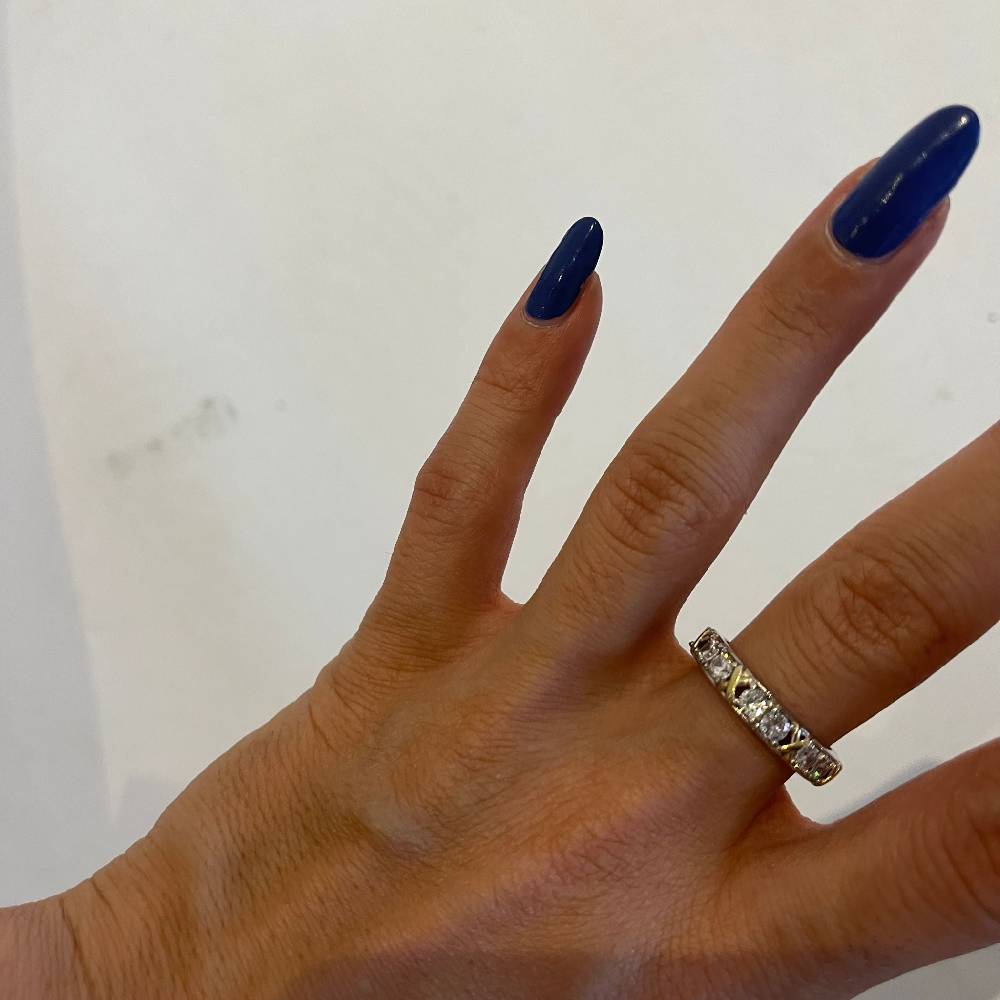 Kardelen LUXUS ZIRKONIA RING - 925 SILBER Vatertagsangebot