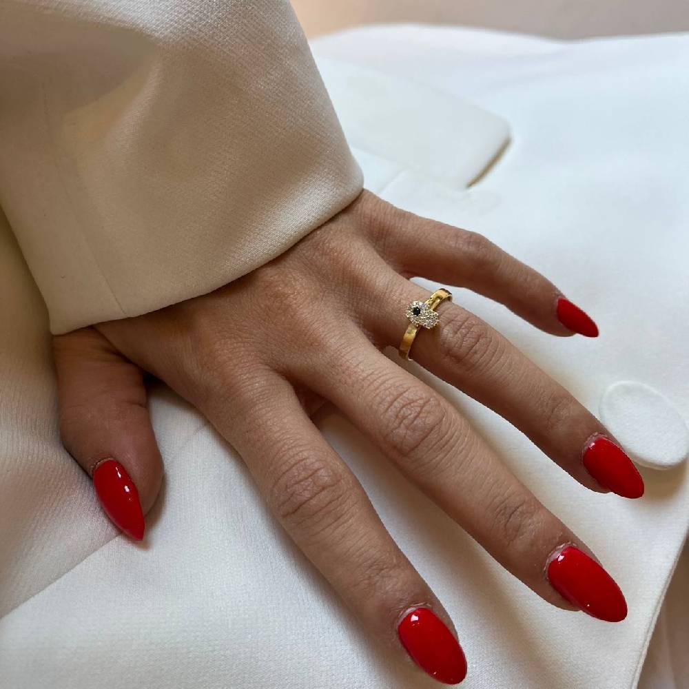 Kardelen Fatimas Hand Ring Zirkonia - 925 SILBER Sonderangebote