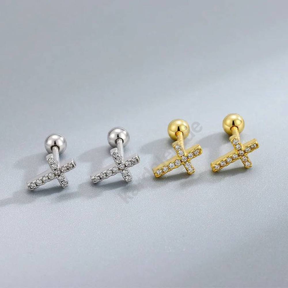 Kardelen KREUZ PIERCING ZIRKONIA VIP-Rabatte