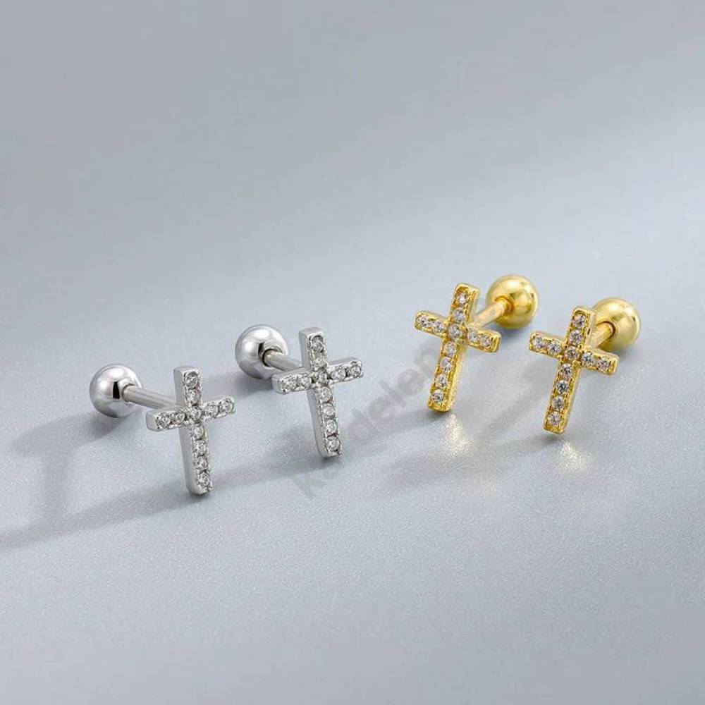 Kardelen KREUZ PIERCING ZIRKONIA VIP-Rabatte
