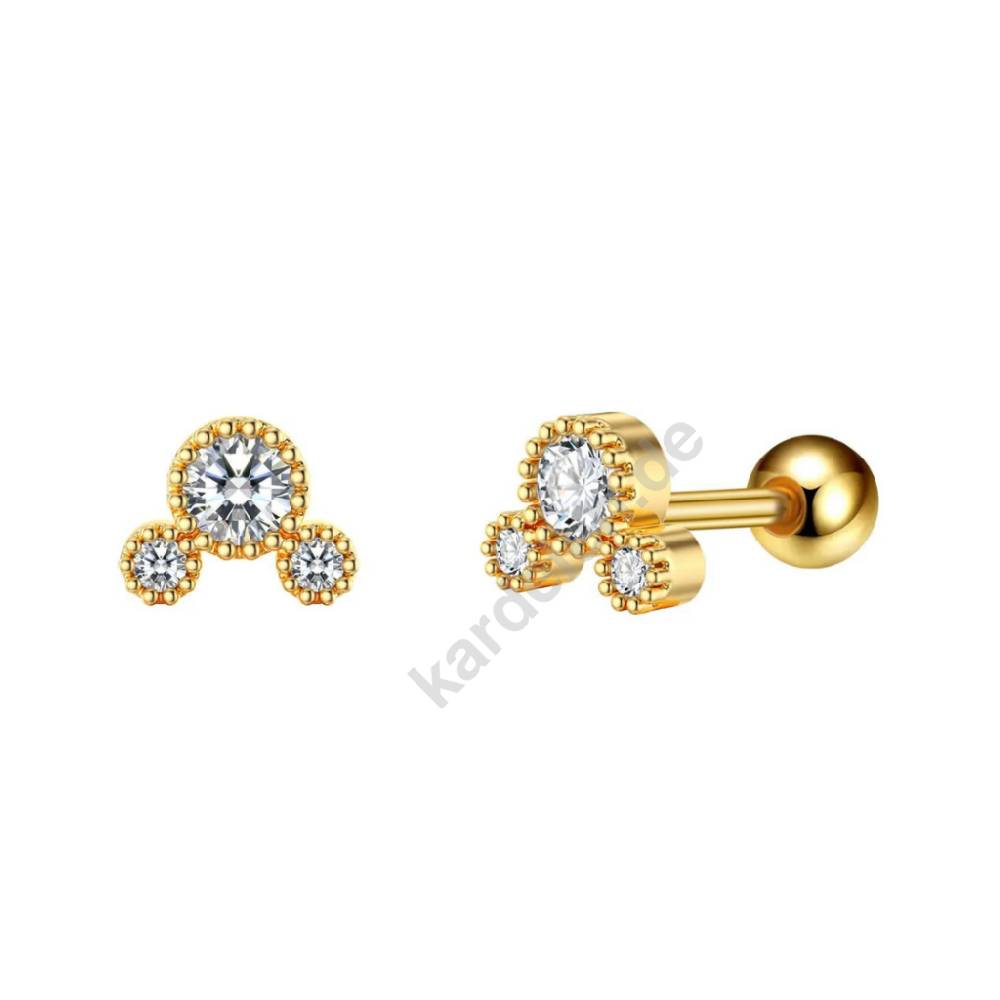 Kardelen Zirkonia Points Piercing - 925 SILBER Neueste Stile