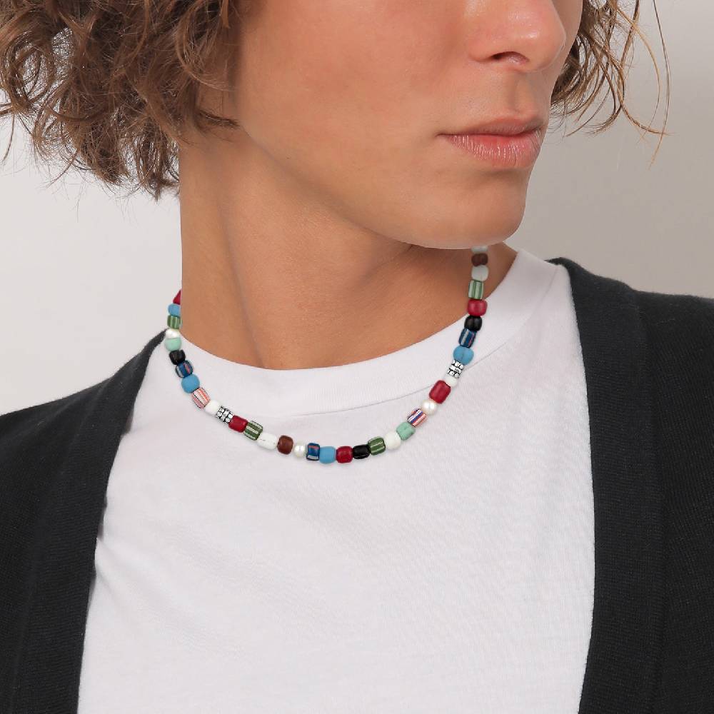 Kuzzoi Halskette Glas Beads | Süßwasserperlen Zeitlich begrenztes Angebot