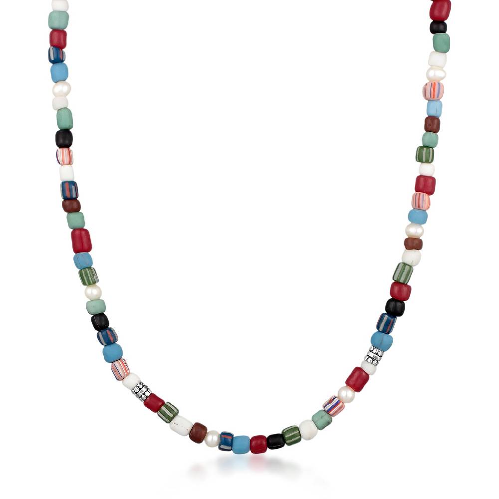 Kuzzoi Halskette Glas Beads | Süßwasserperlen Zeitlich begrenztes Angebot