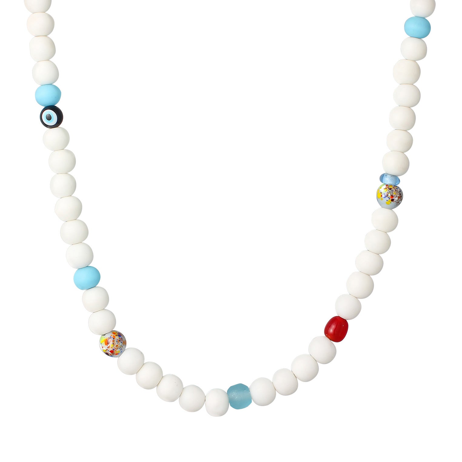 Kuzzoi Halskette mit Smiling Face Glasperlen Bunt Bestseller