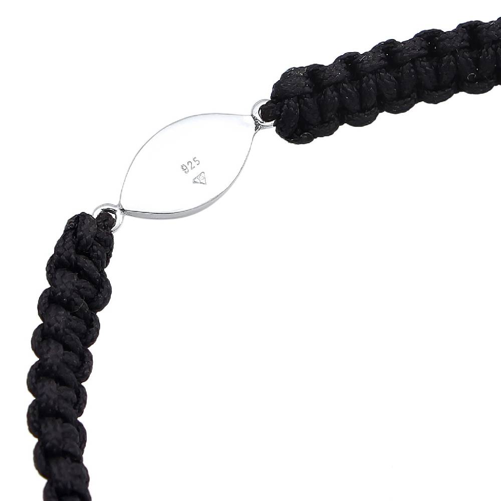 Kuzzoi Armband Evil Eye | Nylon (Schwarz) Saisonale Angebote