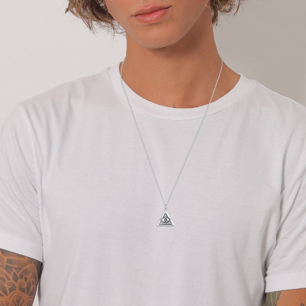 Kuzzoi Halskette Dreieck Evil Eye Sonderangebote
