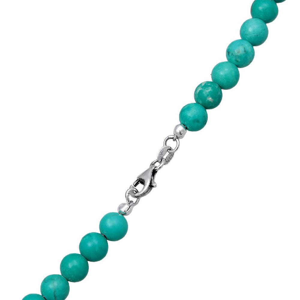 Kuzzoi Halskette Beads Vintage | Howlith (Türkis) Super Sparpreis