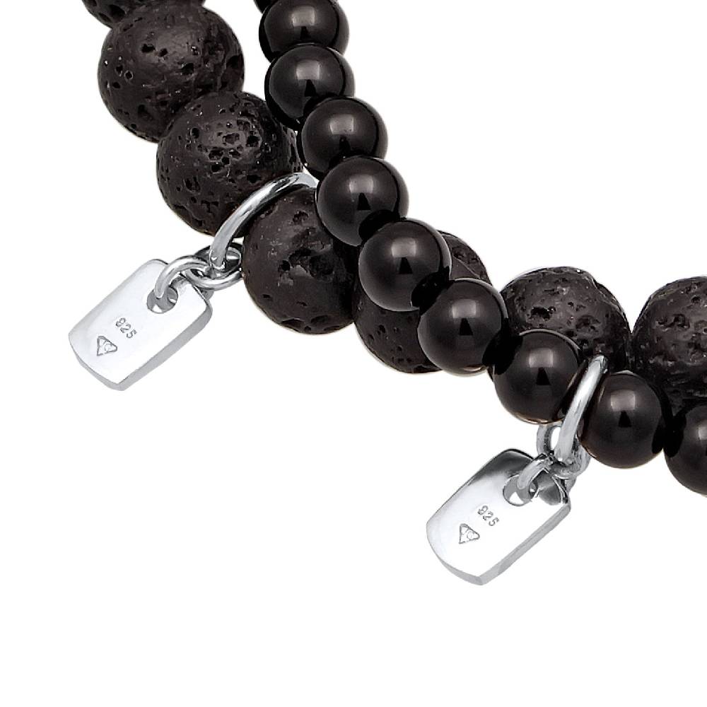 Kuzzoi Armbandset Perlen | Lava, Onyx (Schwarz) Zeitbegrenzte Promotion