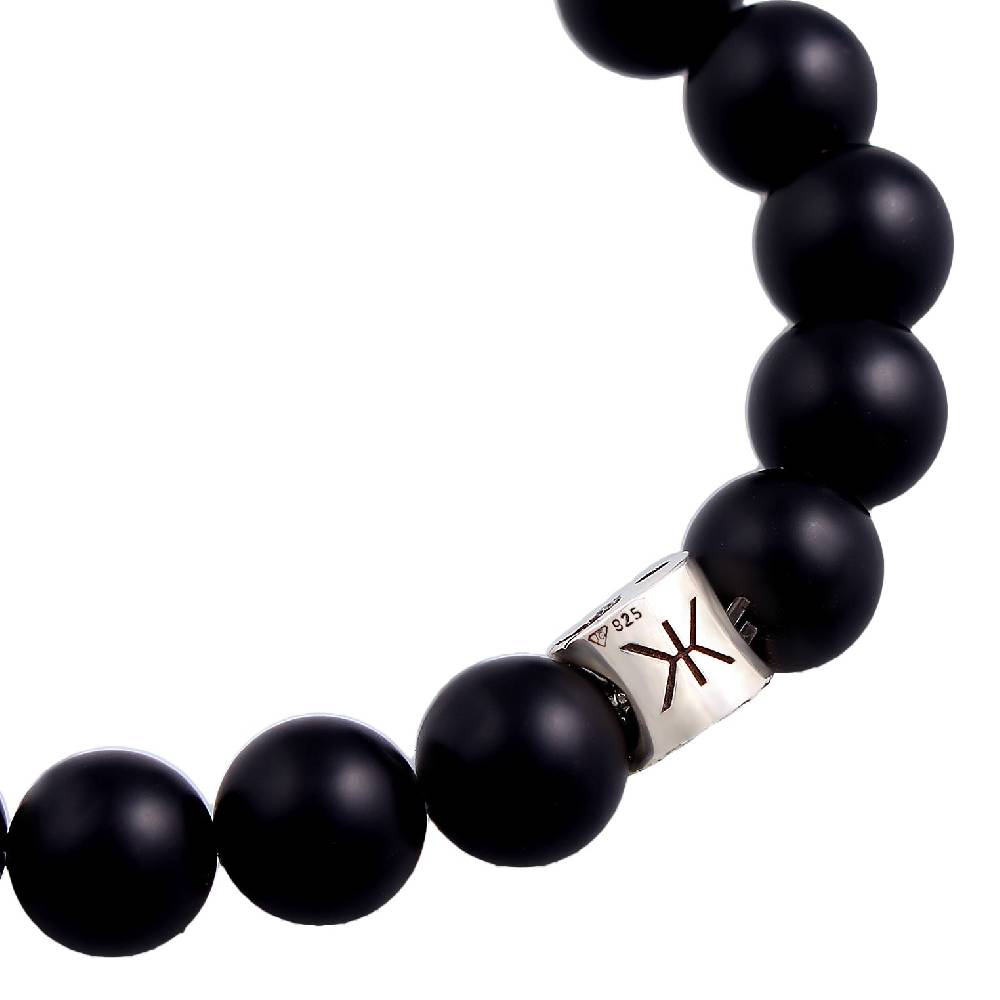 Kuzzoi Armband Yin Yang Beads | Onyx (Schwarz) Discount Store für neue Produkte