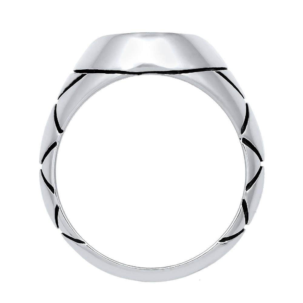Kuzzoi Siegelring Oval Strukturiert | Emaille Nur noch ein Tag übrig
