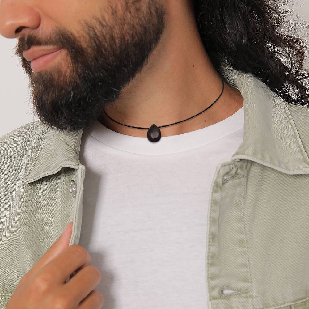 Kuzzoi Choker Tropfen | Satin, Onyx (Schwarz) 50% Rabatt mit kostenlosem Versand
