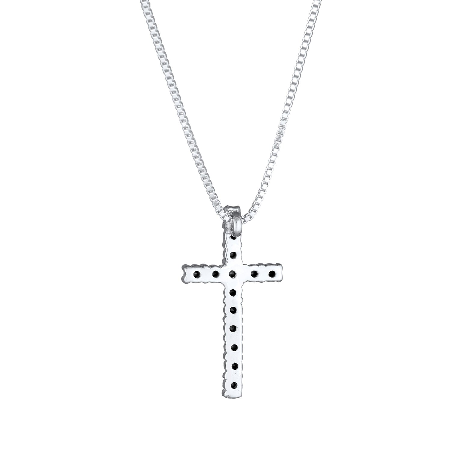 Kuzzoi Halskette Kreuz | Kristalle (Weiß) Günstiger Verkauf