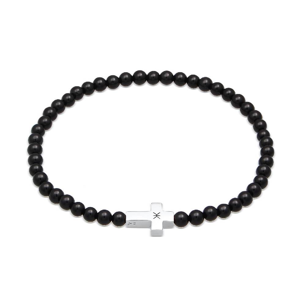 Kuzzoi Armband Kreuz | Onyx (Schwarz) Blitzverkäufe