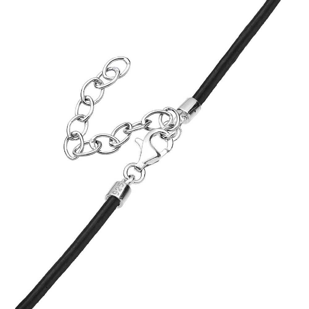 Kuzzoi Glieder-Halskette Kreuz | Leder Online Shopping