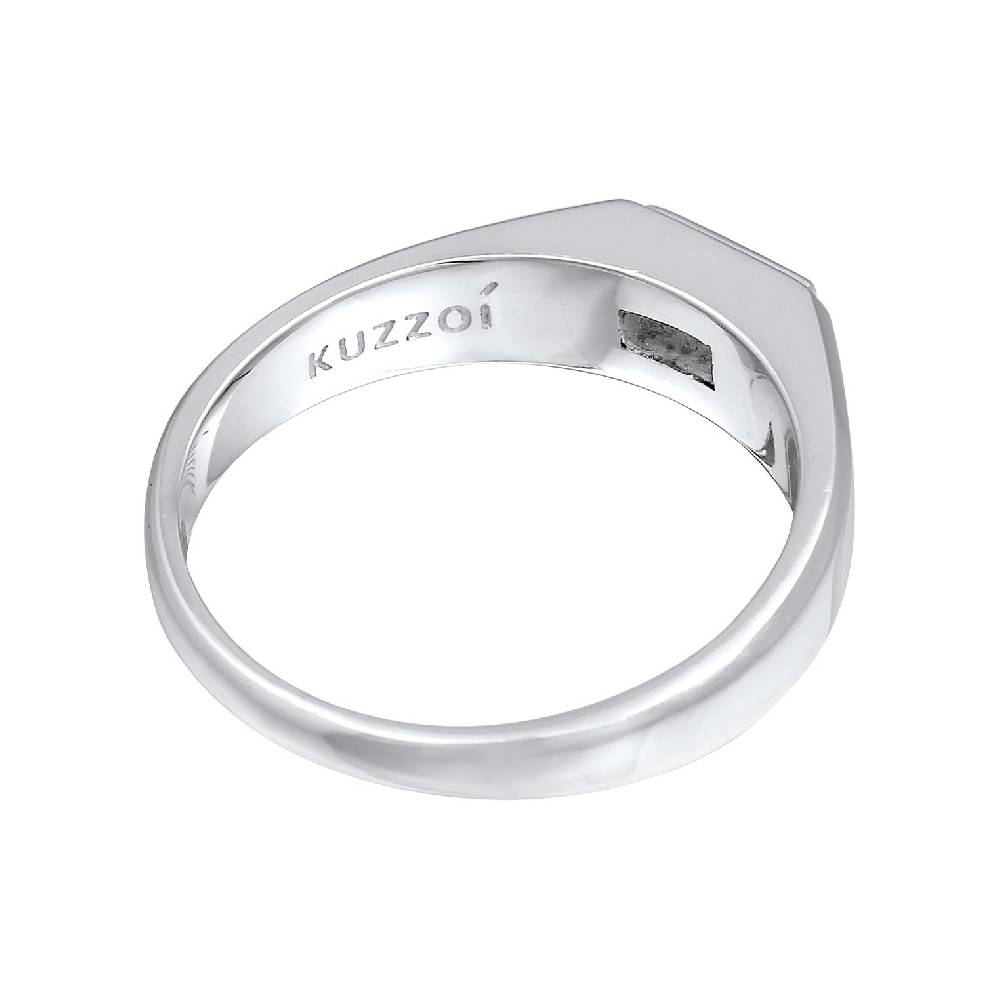 Kuzzoi Siegelring Quadrat | Topas (Weiß) Cyber Monday