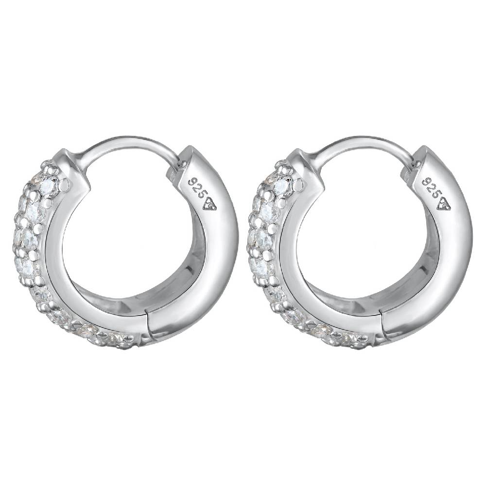 Kuzzoi Creolen Chunky | Zirkonia (Weiß) Osterangebot