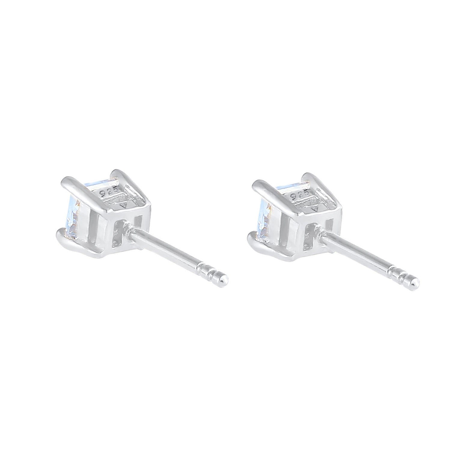 Kuzzoi Ohrstecker Quadrat | Zirkonia Kristalle (Weiß) Valentinstagsangebot