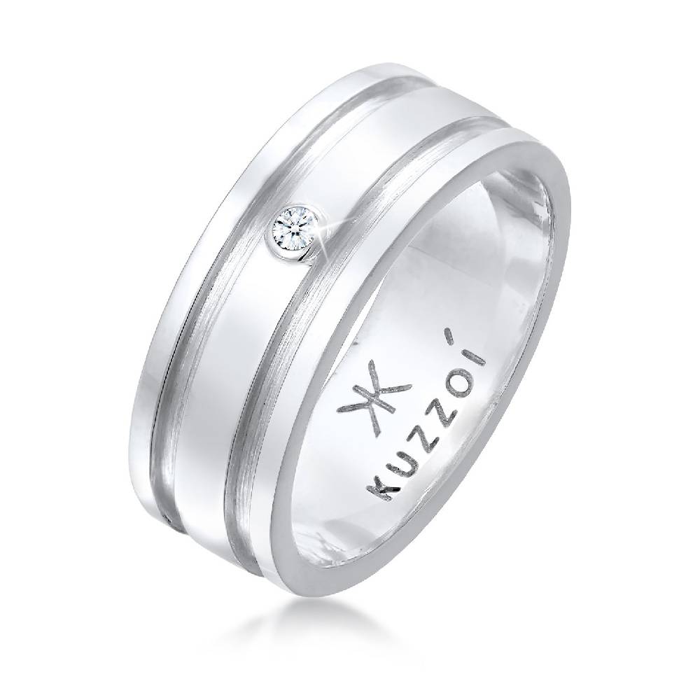 Kuzzoi Bandring Massiv | Diamant (0.03 ct) Online Outlet