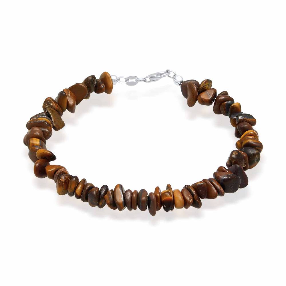 Kuzzoi Armband Splitter Natur | Tigerauge Edelsteine Tägliche Deals