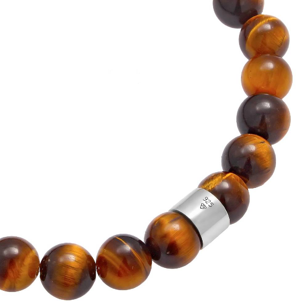 Kuzzoi Armband Kompass | Tigerauge (Braun) Sonderangebote