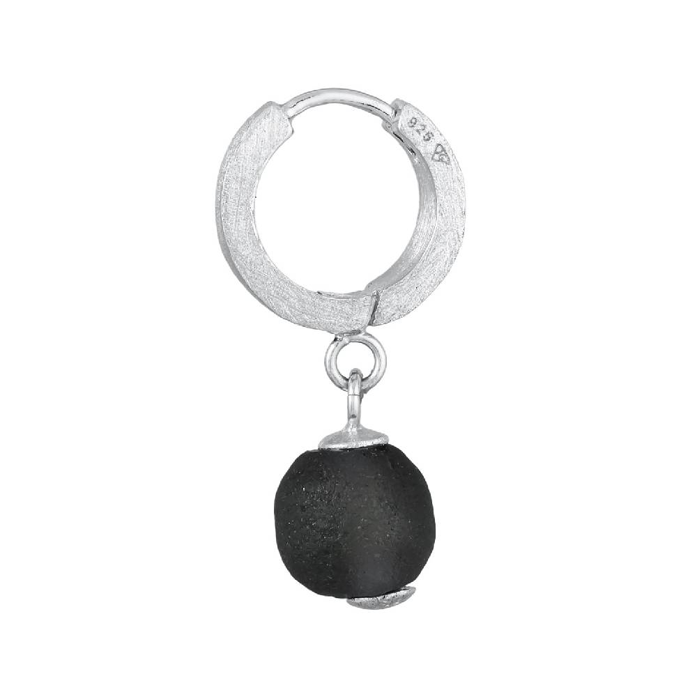 Kuzzoi Single Creole | Glasperle (Schwarz) Letzte 2 Tage