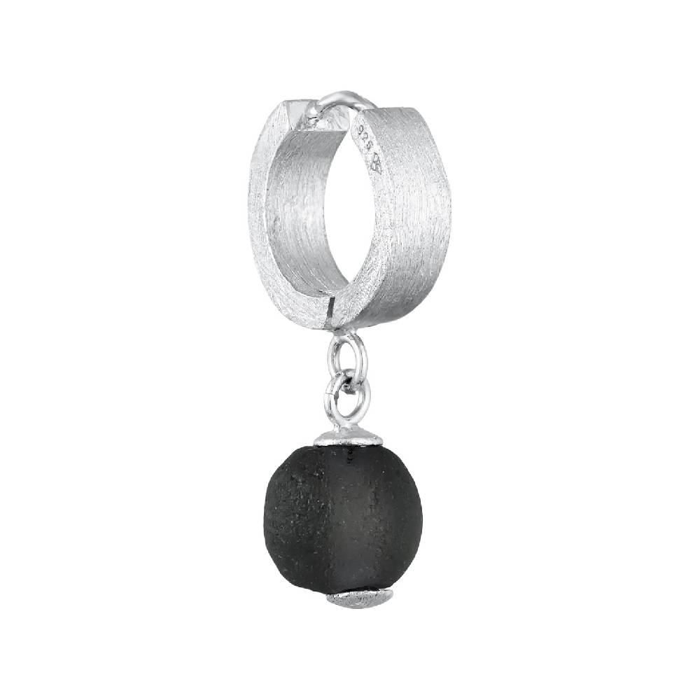 Kuzzoi Single Creole | Glasperle (Schwarz) Letzte 2 Tage