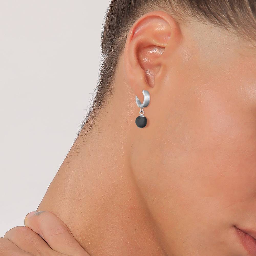 Kuzzoi Single Creole | Glasperle (Schwarz) Letzte 2 Tage