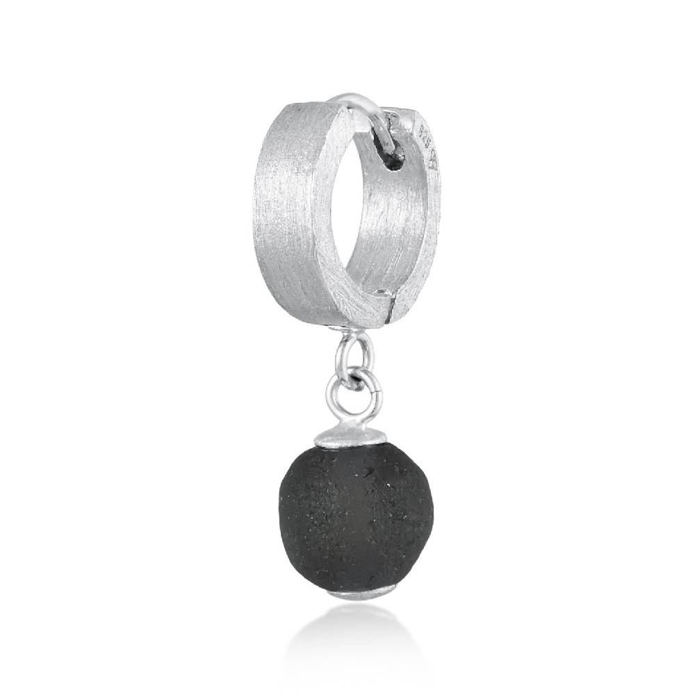 Kuzzoi Single Creole | Glasperle (Schwarz) Letzte 2 Tage