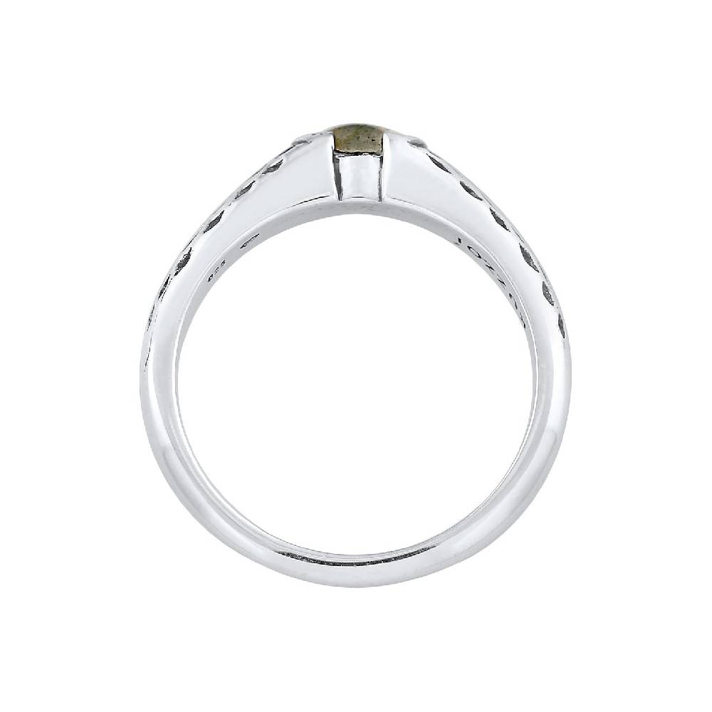 Kuzzoi Bandring Vintage | Labradorit (Grau) Nur für heute