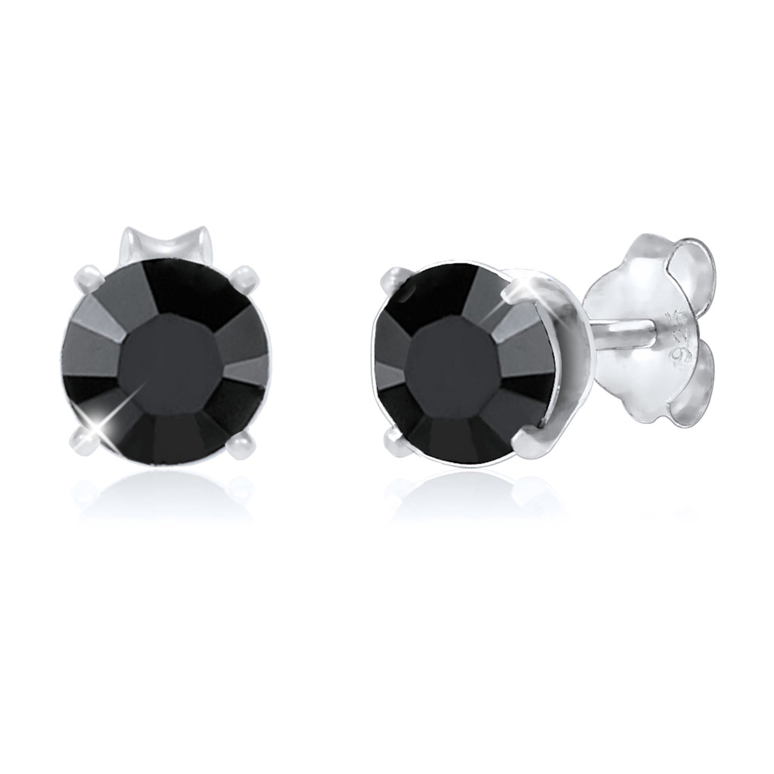 Kuzzoi Ohrstecker Basic | Kristall (Schwarz) Limitierter Zeitrabatt