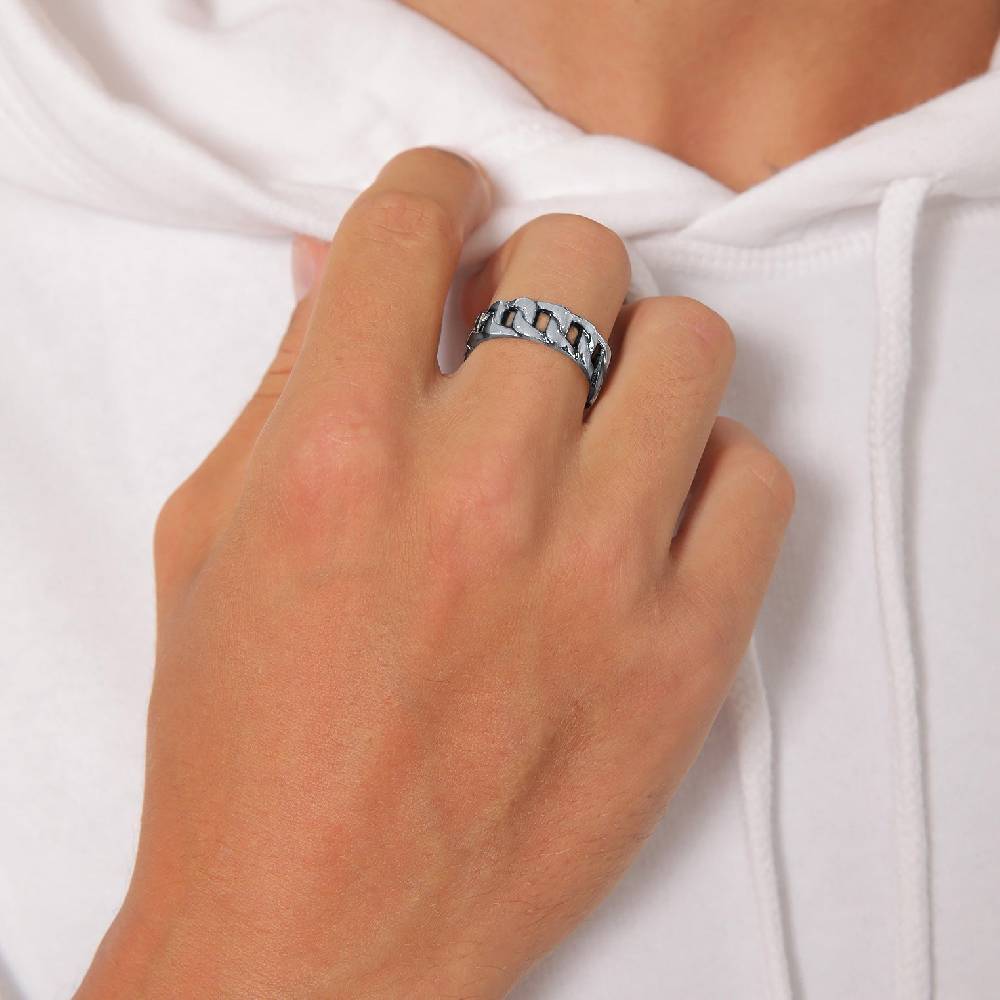 Kuzzoi Bandring Chunky Chain Fabrik Onlineshop
