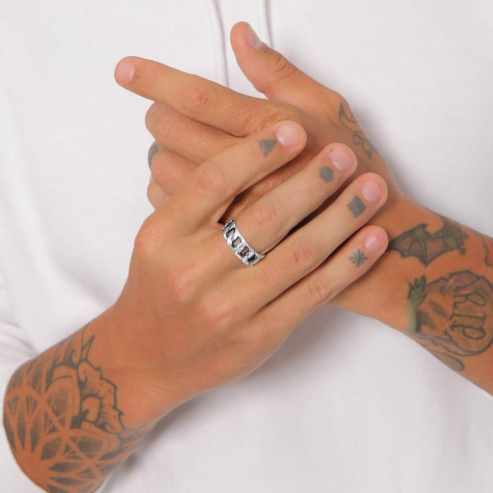Kuzzoi Bandring Chunky Chain Fabrik Onlineshop