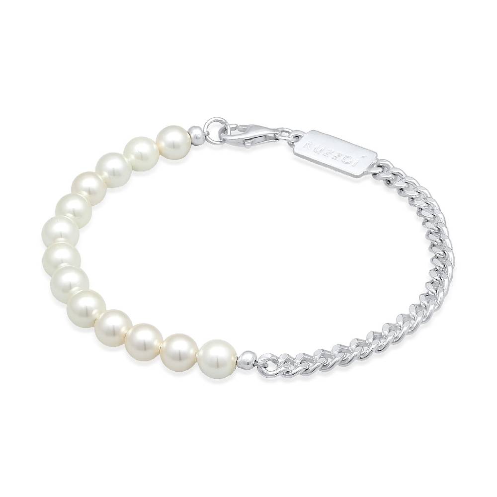 Kuzzoi Panzer-Armband | Muschelkernperlen Exklusive Angebote