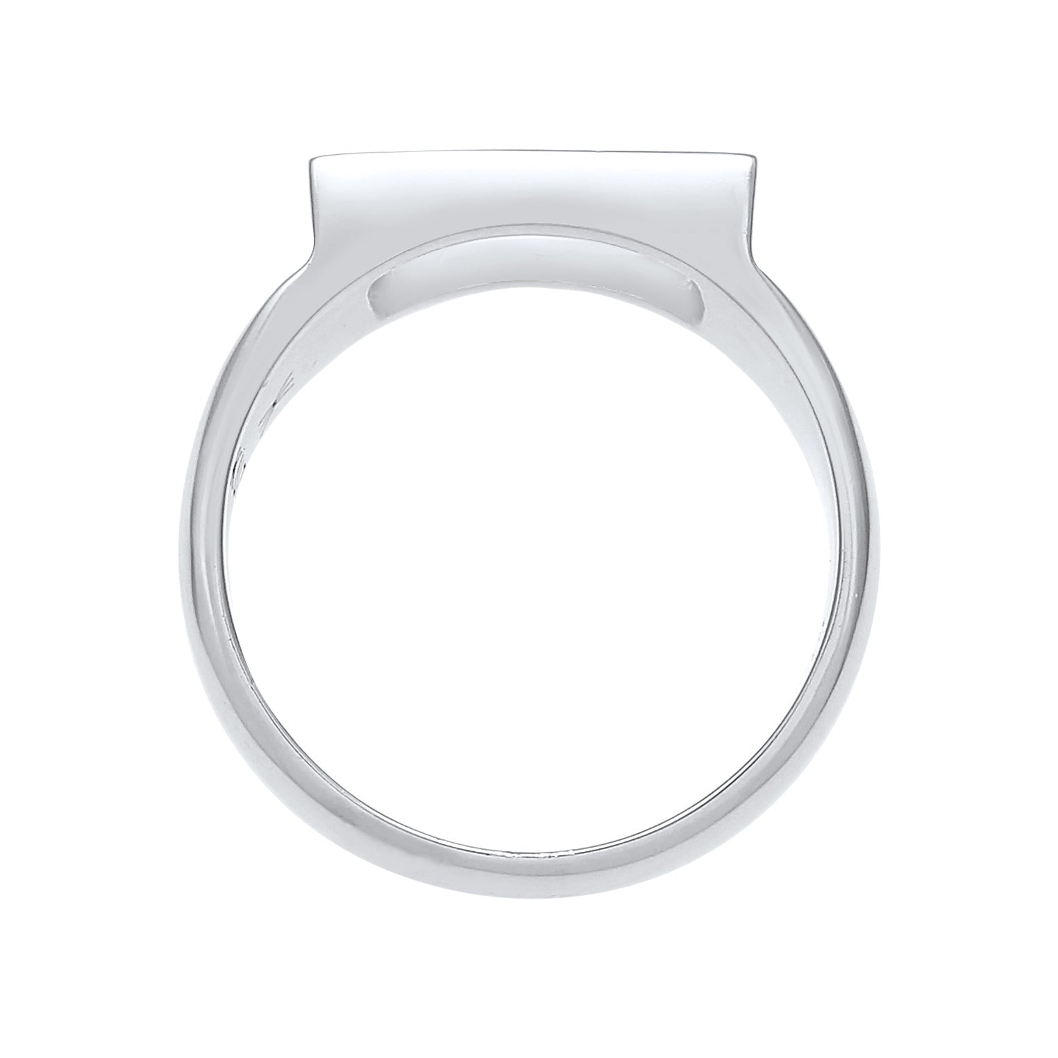 Kuzzoi Siegelring Rechtecker Minimal Kostenloser Versand international