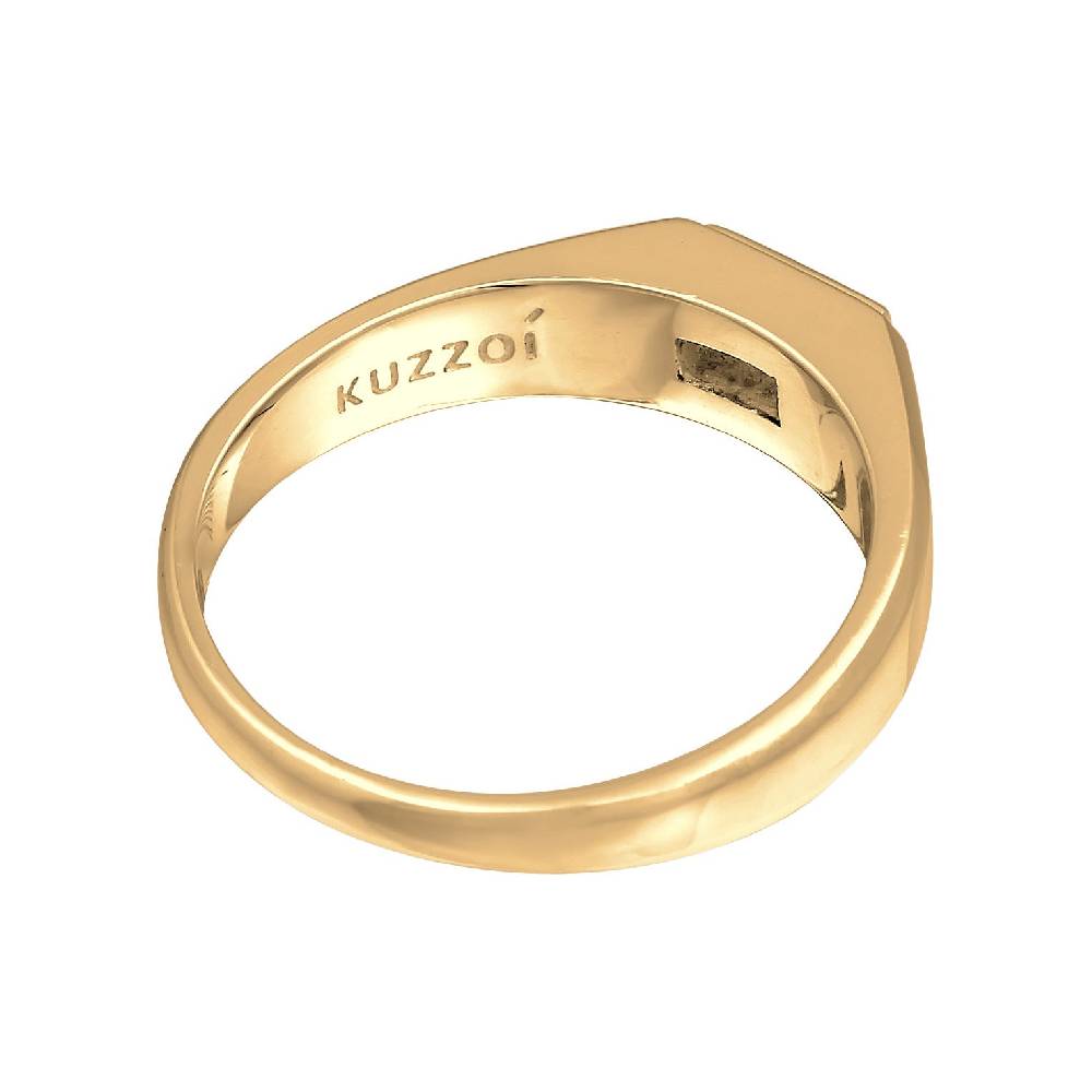 Kuzzoi Siegelring Quadrat | Topas (Weiß) Fabrikladen