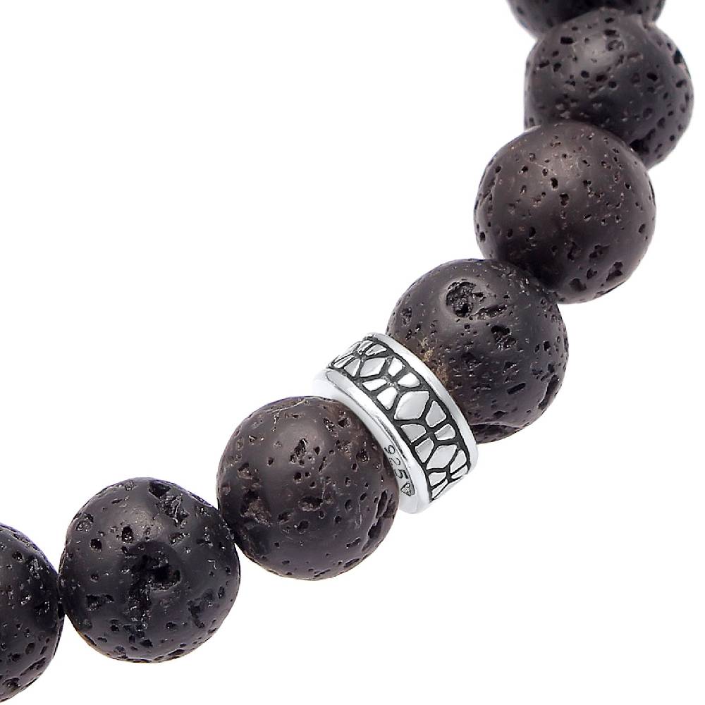Kuzzoi Armband Vintage | Lava Perlen (Schwarz) 2025